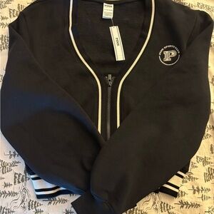 PINK Victoria's Secret Black and White Sports Jacket